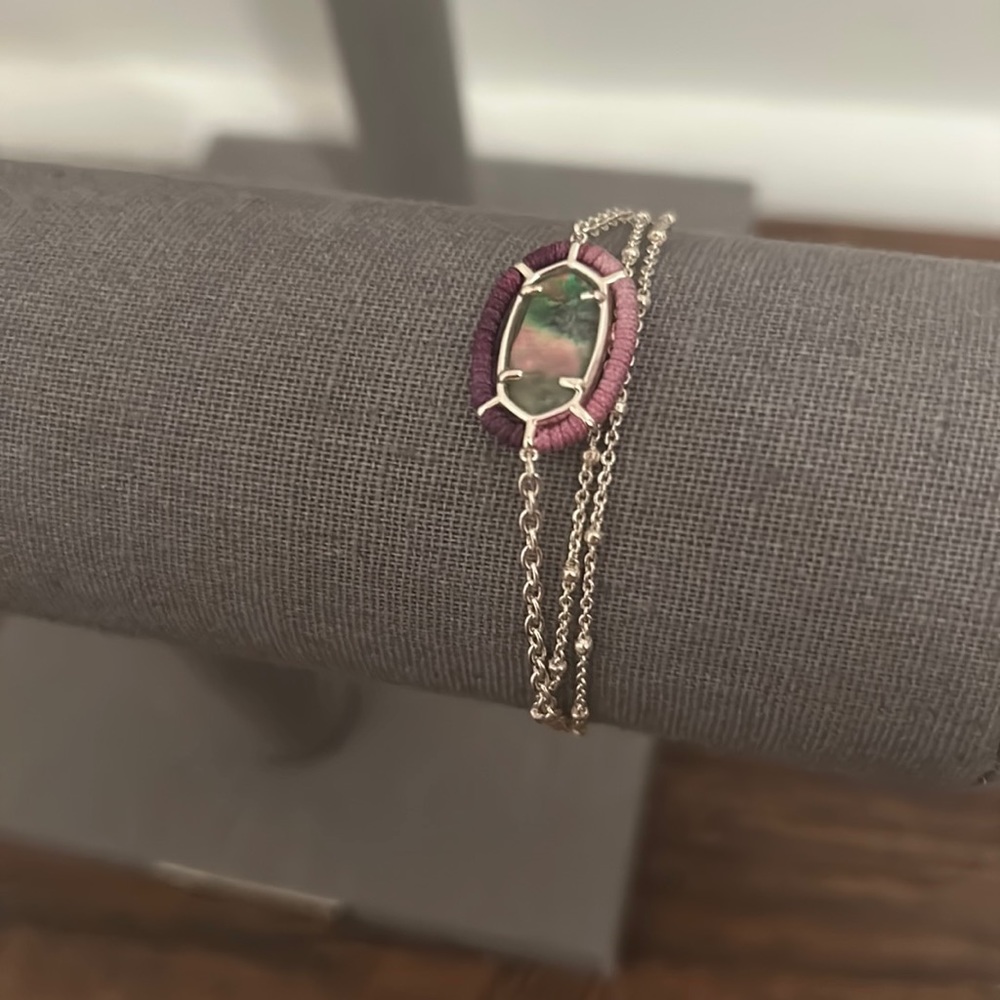 Cute purple, silver, and string bracelet from Kendra Scott and is adjustable!!!